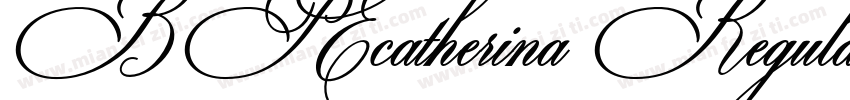 BP Ecatherina RegularVersion 1000字体转换